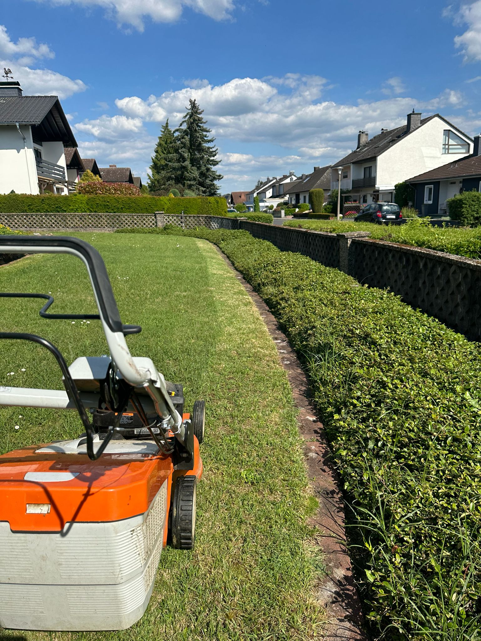 Gepflegte Rasenfläche
