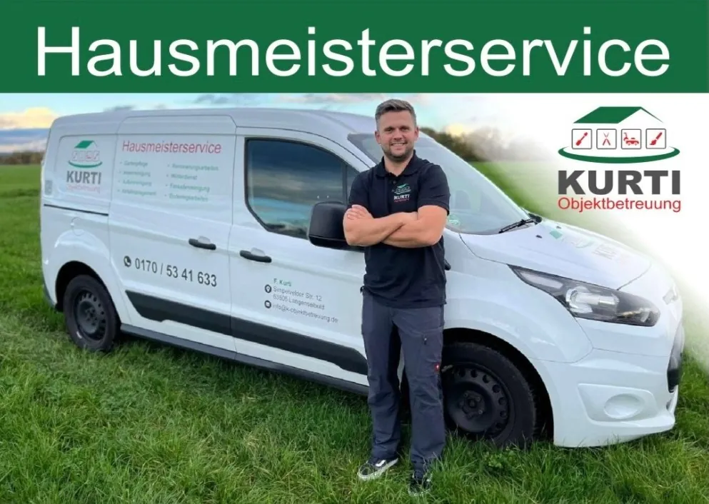 Kurti Objektbetreuung Fahrzeug und Mitarbeiter